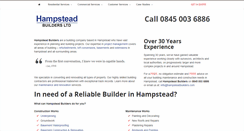 Desktop Screenshot of hampsteadbuilders.com
